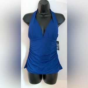 NWT Ralph Lauren Slimming Fit Swim Top, Size 10